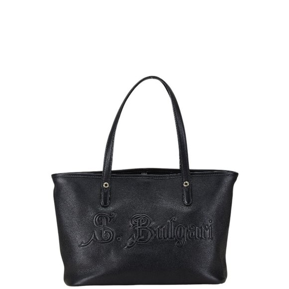 BVLGARI Sotirio Tote Bag in Black Leather for Women - Picture 1 of 8